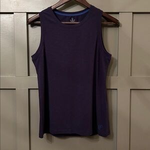 Krimson Klover Cora Sleeveless Tank Top Navy Blue Cotton Modal Size Small